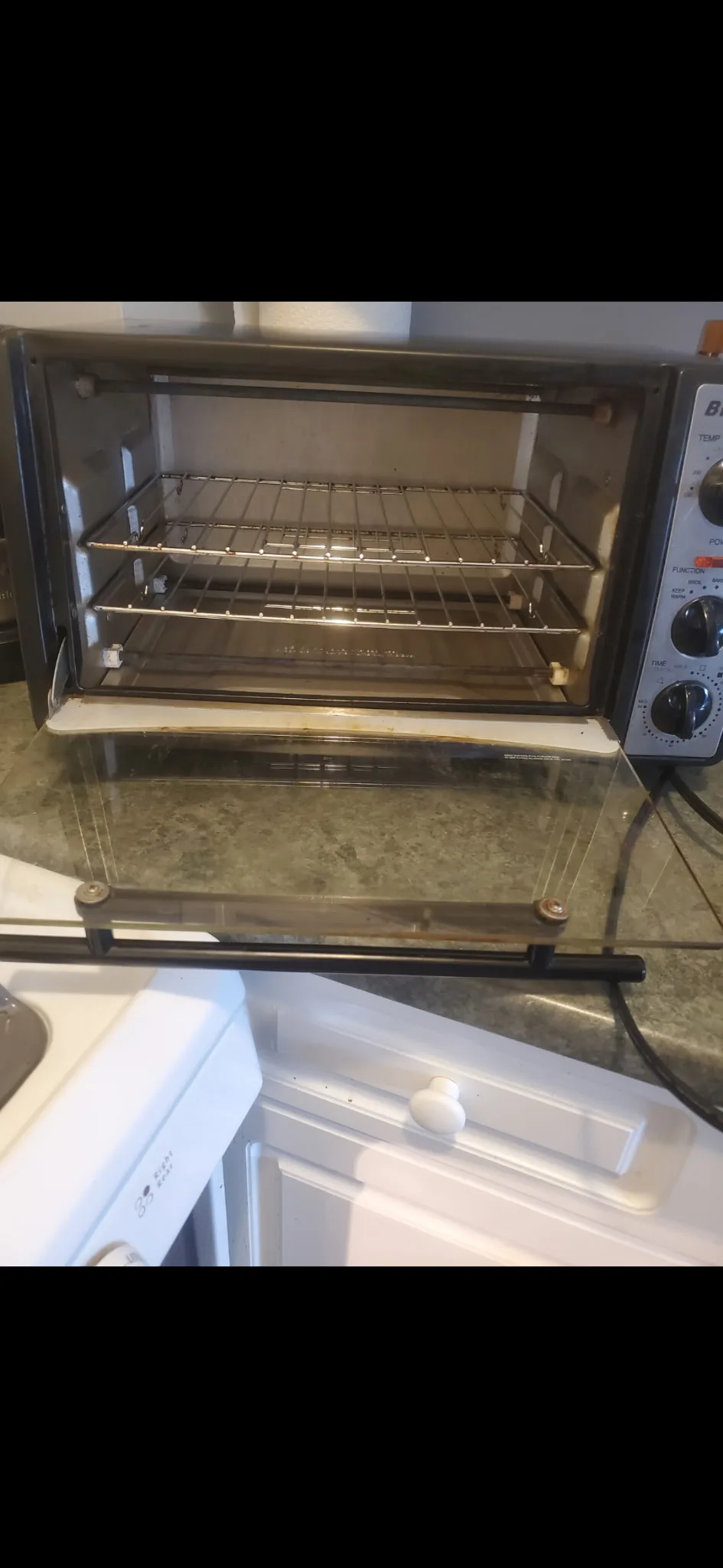 Clean toaster oven after deep cleaning